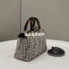 Replica Fendi 8BL145 By The Way Mini Gray leather small Boston bag