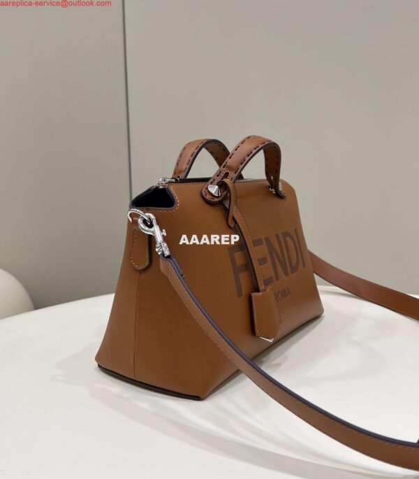 Replica Fendi 8BL146 By The Way Medium Brown leather Boston bag 4