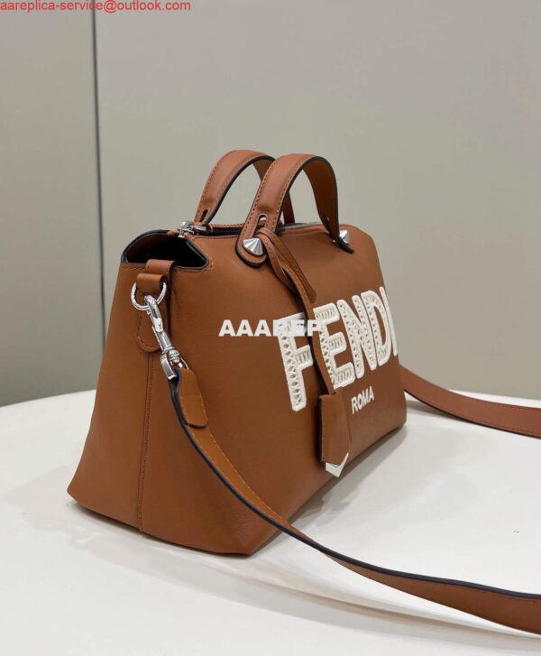 Replica Fendi 8BL146 By The Way Medium Brown leather Boston Bag 5