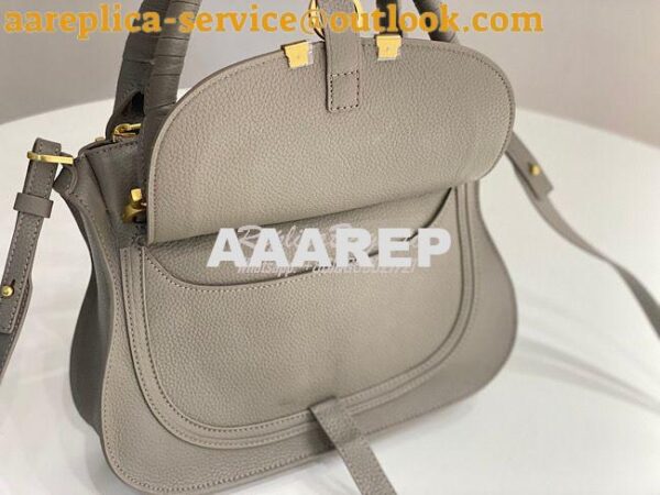 Replica Chloe Marcie Medium Satchel Bag Dark Grey 7