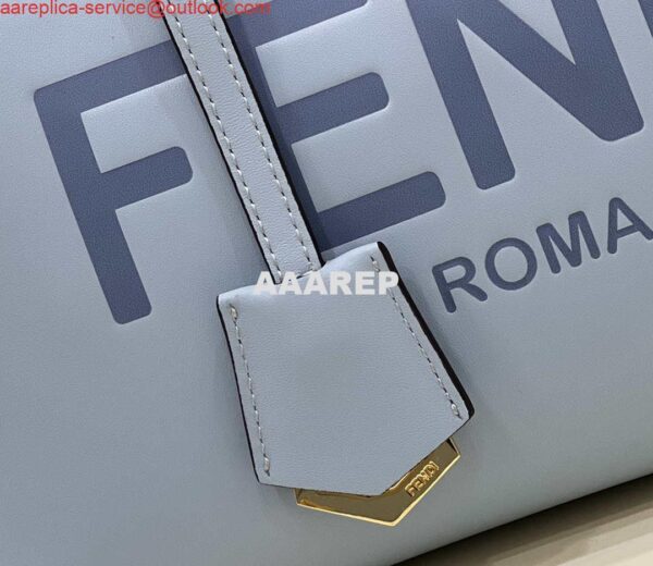 Replica Fendi 8BL146 By The Way Medium Ligth Blue leather Boston bag 4