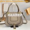 Replica Chloe Marcie Medium Satchel Bag Dark Grey