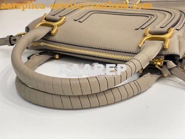 Replica Chloe Marcie Medium Satchel Bag Grey 4