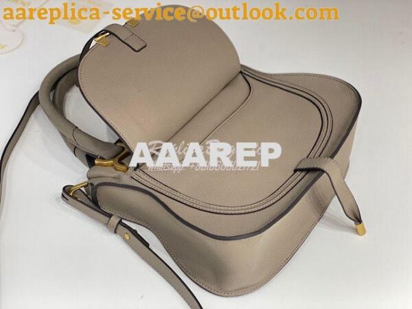 Replica Chloe Marcie Medium Satchel Bag Grey 8