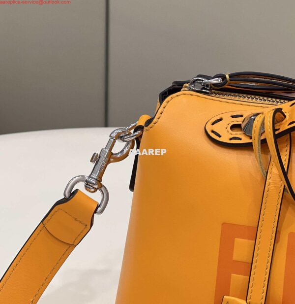 Replica Fendi 8BL146 By The Way Medium Orange leather Boston bag 6