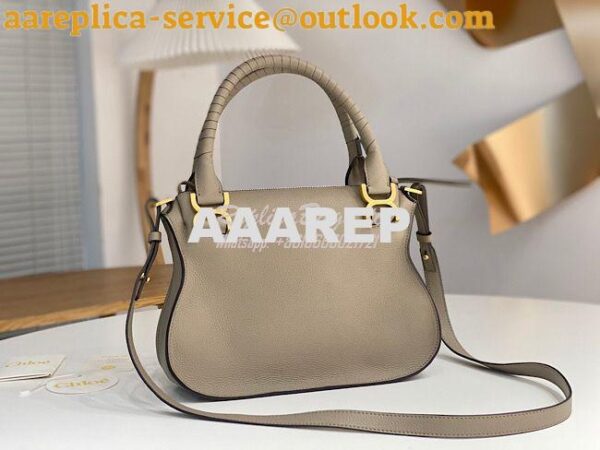 Replica Chloe Marcie Medium Satchel Bag Grey 9