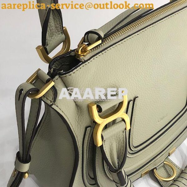 Replica Chloe Marcie Medium Satchel Bag Matcha 5