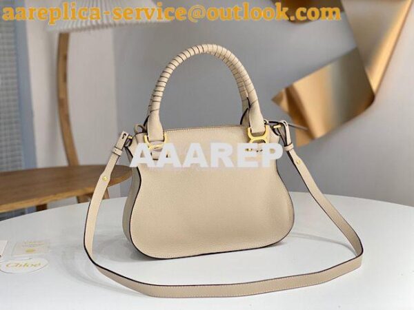 Replica Chloe Marcie Medium Satchel Bag Off White 7