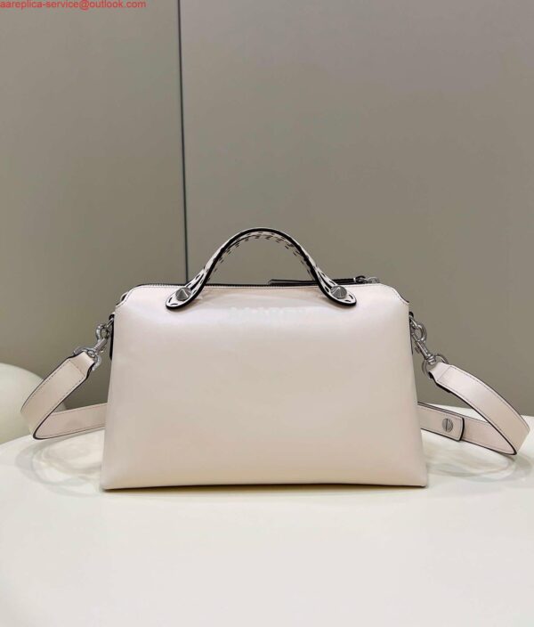 Replica Fendi 8BL146 By The Way Medium White leather Boston bag 3