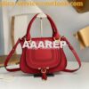 Replica Chloe Marcie Medium Satchel Bag Wine 2