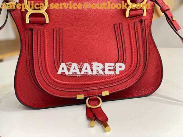 Replica Chloe Marcie Medium Satchel Bag Red 5