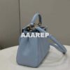 Replica Fendi 8BN244 Peekaboo Iconic Mimi Gray Leather 8315 Bag 2