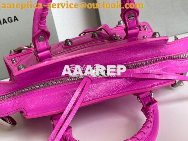 Replica Balenciaga Neo Cagole XS Handbag in Rose Purple Arena Lambskin 8