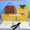 Replica Fendi 8BN244 Peekaboo Iconic Mimi Rose red Leather 8315 Bag