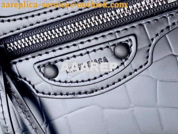 Replica Balenciaga Neo Classic Top Handle Bag in Crocodile Embossed Ca 7