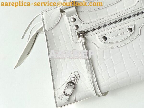 Replica Balenciaga Neo Classic Top Handle Bag in Crocodile Embossed Ca 17