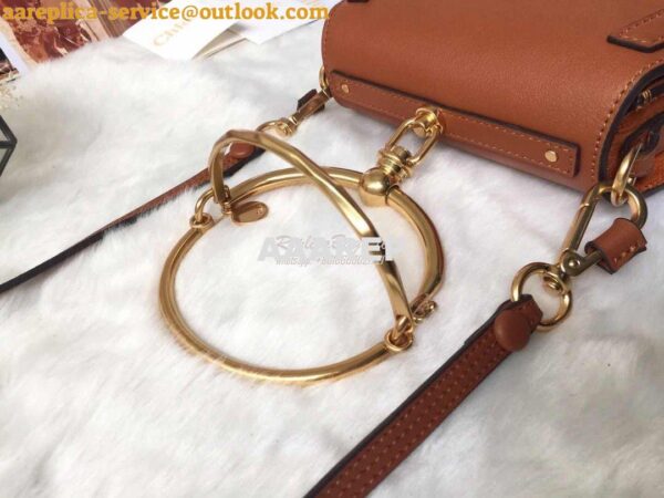 Replica Chloe Nile Bracelet Bag Caramel 4