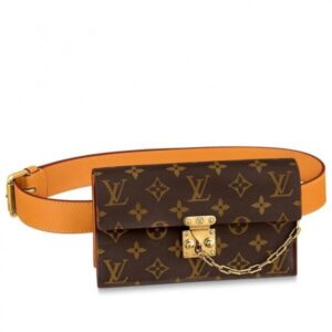 Replica Louis Vuitton S Lock Belt Pouch MM Bag Monogram Canvas M68549 BLV858