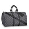 Replica Louis Vuitton Keepall Bandouli??re 45 Monogram Eclipse Flash M43413 2