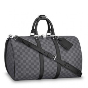 Replica Louis Vuitton Keepall Bandouli??re 45 Damier Graphite N41418