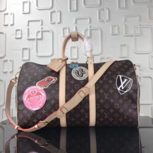 Replica Louis Vuitton Keepall Bandouli??re 50 Monogram M41441 2