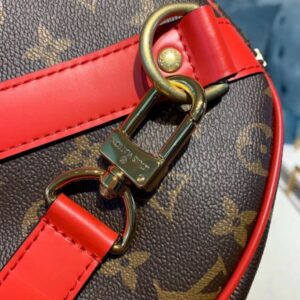 Replica Louis Vuitton Keepall Bandouli??re 50 Monogram Red M44740 2