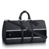 Replica Louis Vuitton Keepall Bandouli??re 55 Damier Graphite N41413