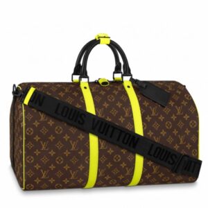 Replica Louis Vuitton Keepall Bandouliere 50 Bag Monogram Yellow M45866