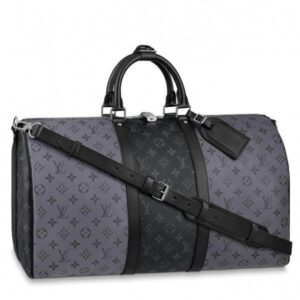 Replica Louis Vuitton Keepall Bandouliere 50 Monogram Eclipse M45392