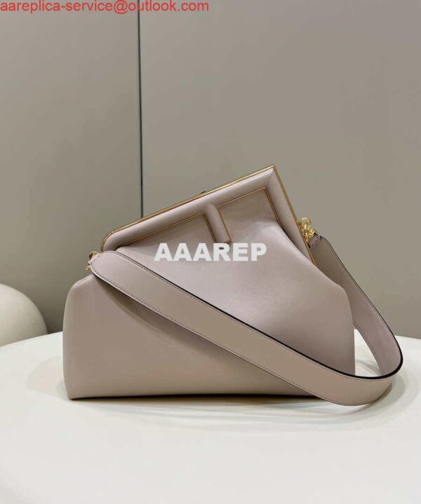 Replica Fendi 8BP127 FENDI FIRST Medium Light Pink leather bag