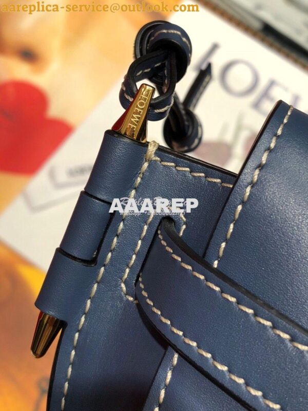 Replica Loewe Gate bumbag in Soft Calfskin 271922 Blue 7