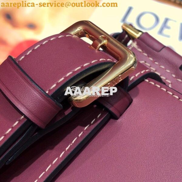 Replica Loewe Gate bumbag in Soft Calfskin 271922 Oxblood 7