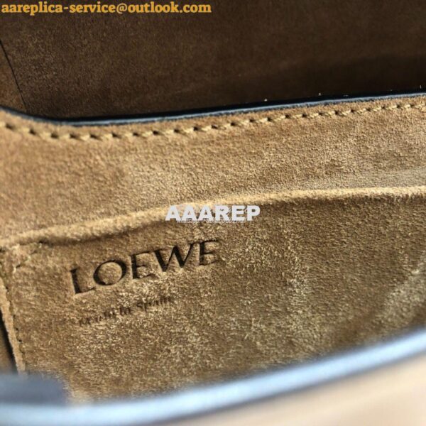 Replica Loewe Gate Small Bag 397511 Amber/Light Grey 11