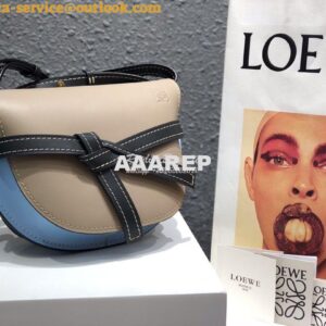 Replica Loewe Gate Small Bag 397511 Light Oat/ Light Blue