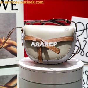 Replica Loewe Gate Small Bag 397511 Light Oat/ White