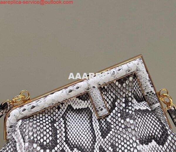 Replica Fendi 8BP129 FENDI FIRST Small Natural python leather bag 6