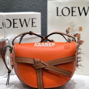 Replica Loewe Gate Small Bag 397511 Ocre/ Pink