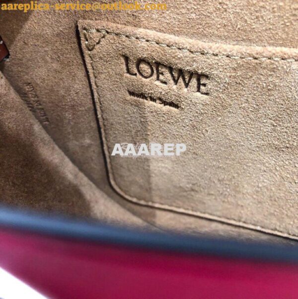 Replica Loewe Gate Small Bag 397511 Oxblood/ Wine 9