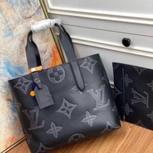 Replica Louis Vuitton Cabas Voyage Tote Taurillon Shadow M57290 BLV912 2