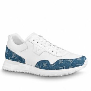 Replica Louis Vuitton Men's Run Away Sneaker In Denim and Mesh