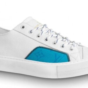 Replica Louis Vuitton Tattoo Sneakers In White Textile