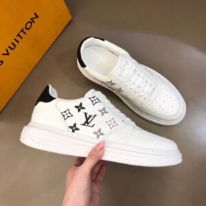 Replica Louis Vuitton White/Black Beverly Hills Sneakers 2