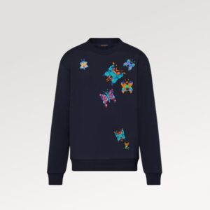 Replica Louis Vuitton LV LV BUTTERFLIES CREWNECK SWEATSHIRT 1AATBM