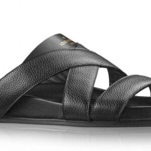 Replica Louis Vuitton Mirabeau Mules In Black Calfskin