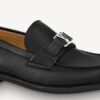 Replica Louis Vuitton Waterfront Mules In Black Iridescent Monogram 2