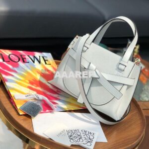 Replica Loewe Gate Top Handle Mini Bag 66042 Kaolin