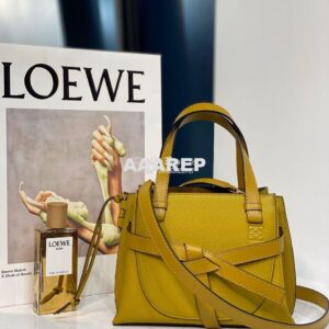 Replica Loewe Gate Top Handle Mini Bag 66042 Ochre 2