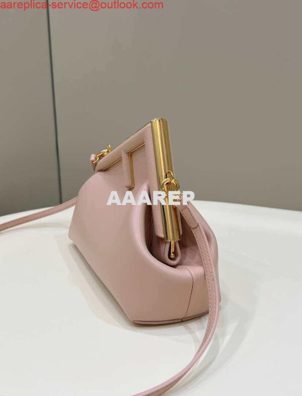 Replica Fendi 8BP129 First Small Fuchsia leather bag 80018M Pink 3