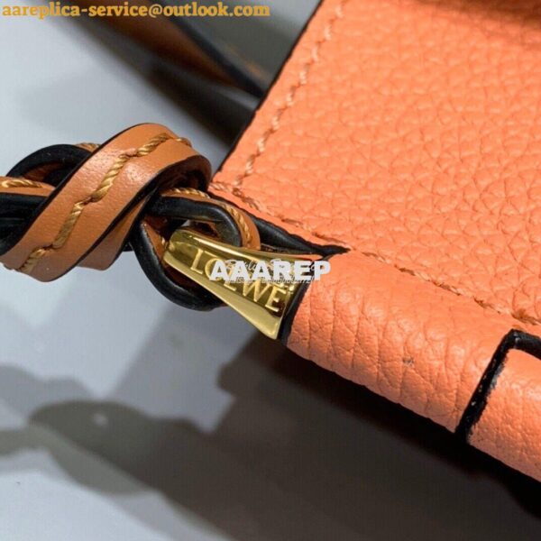 Replica Loewe Gate Top Handle Small Bag 66053 Orange/Pecan 8