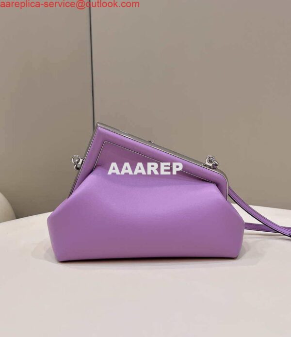 Replica Fendi 8BP129 First Small Fuchsia leather bag 80018M Purple